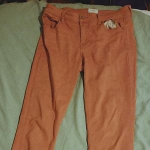 Light Pink Mid Rise Ankle Skinny Jeans